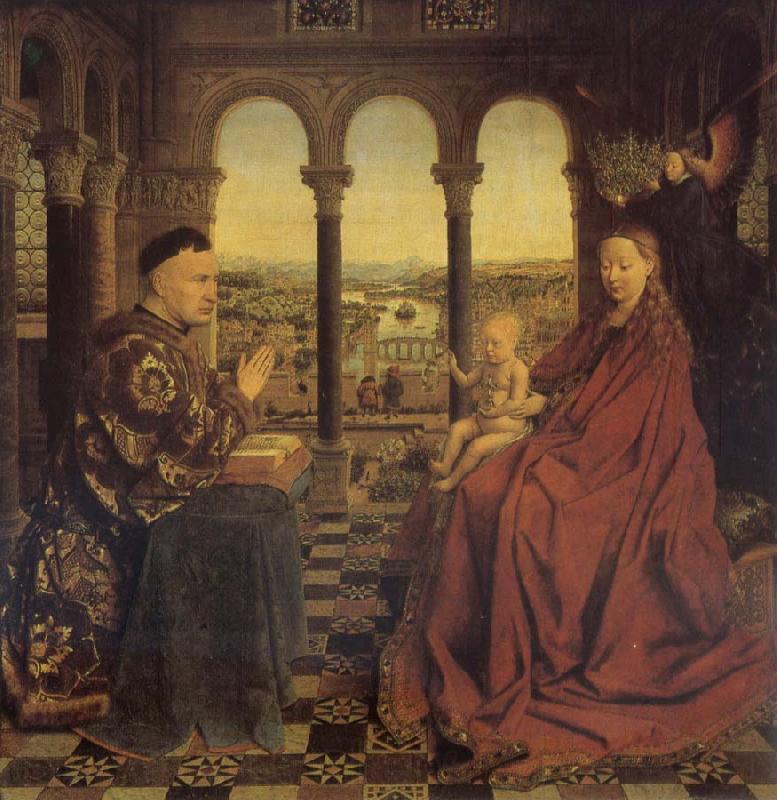 Jan Van Eyck Madonna of chancellor Rolin